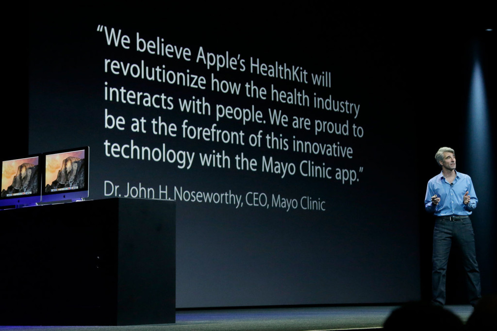Apple Health, Apple's Craig Federighi speaking
