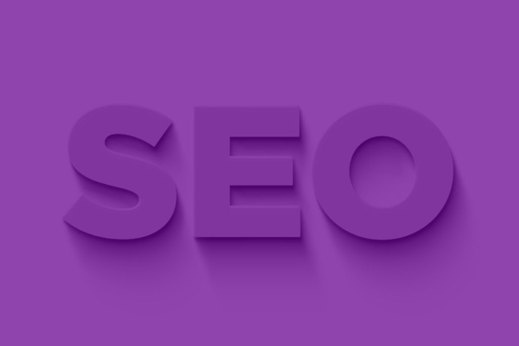 SEO block letters in Purple - Phoenix - Arizona